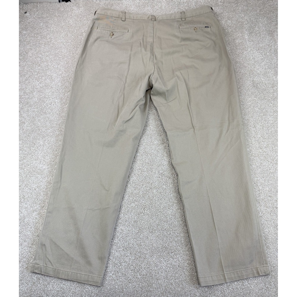 Polo Ralph Lauren Classic Fit Men's 40x30 Pants Tan Khaki Pleated Chino Preppy - Picture 6 of 9